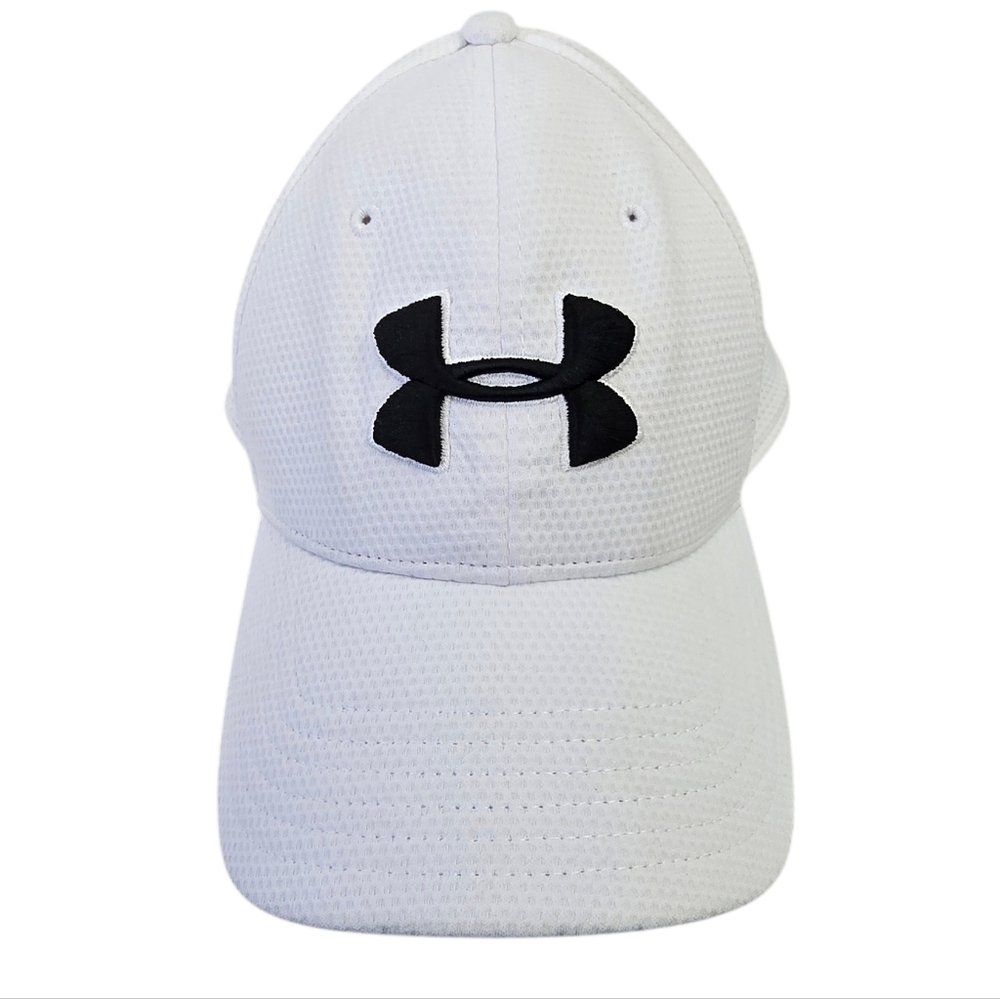 Under Armour White & Black Logo Cap Hat L/XL | Athletic Streetwear
